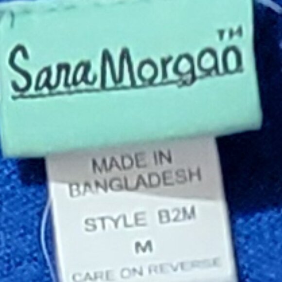 Sara Morgan M Blue Sweater and Shirt Combo - Picture 3 of 7